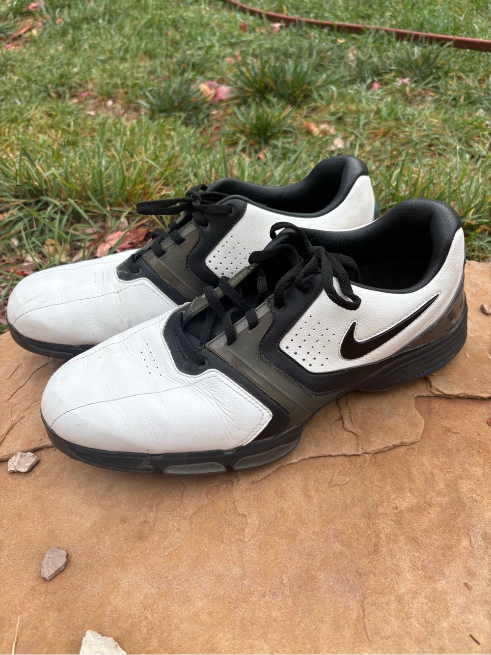 Nike Men’s White and Black Golf Sh